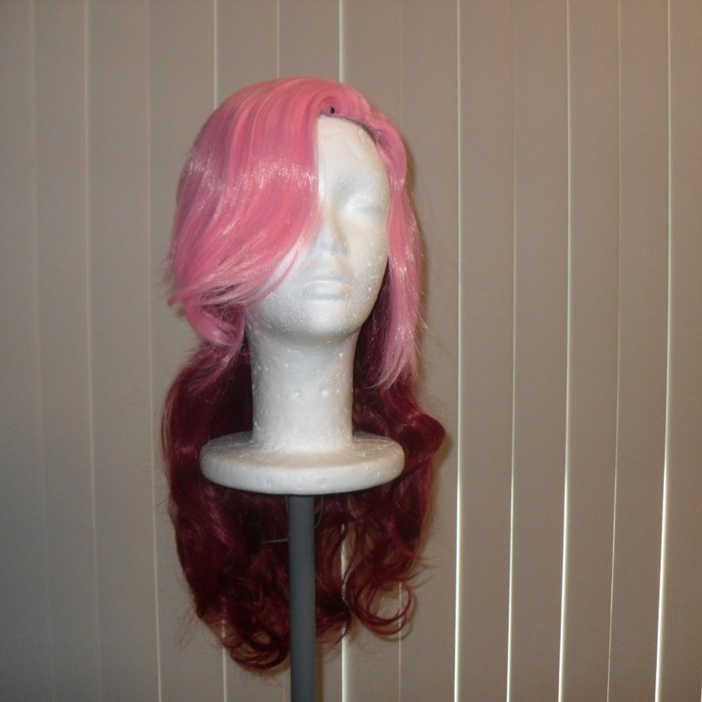 Pink/Burgundy Wig